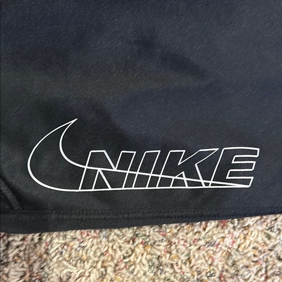 Nike Kids Black Therma-Fit Athletic Pants Black with Elastic Cuffs Size YL - Picture 4 of 6